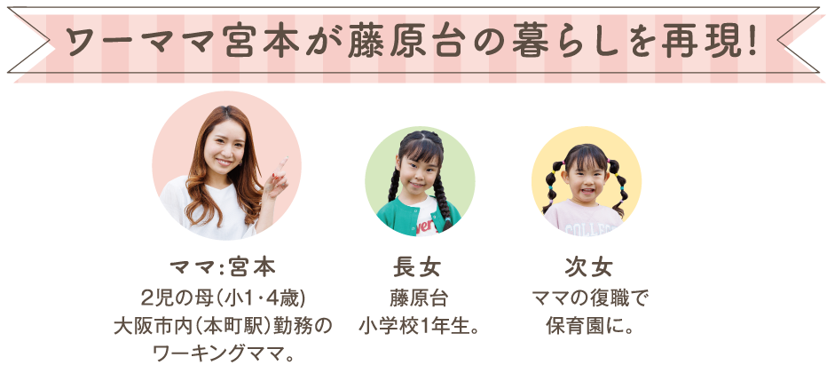 ワークママ宮本が藤原台の暮らしを再現