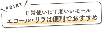 エコール・リラは便利でおすすめ